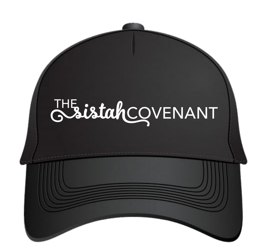 TSCH77W THE sistah COVENANT white logo hat